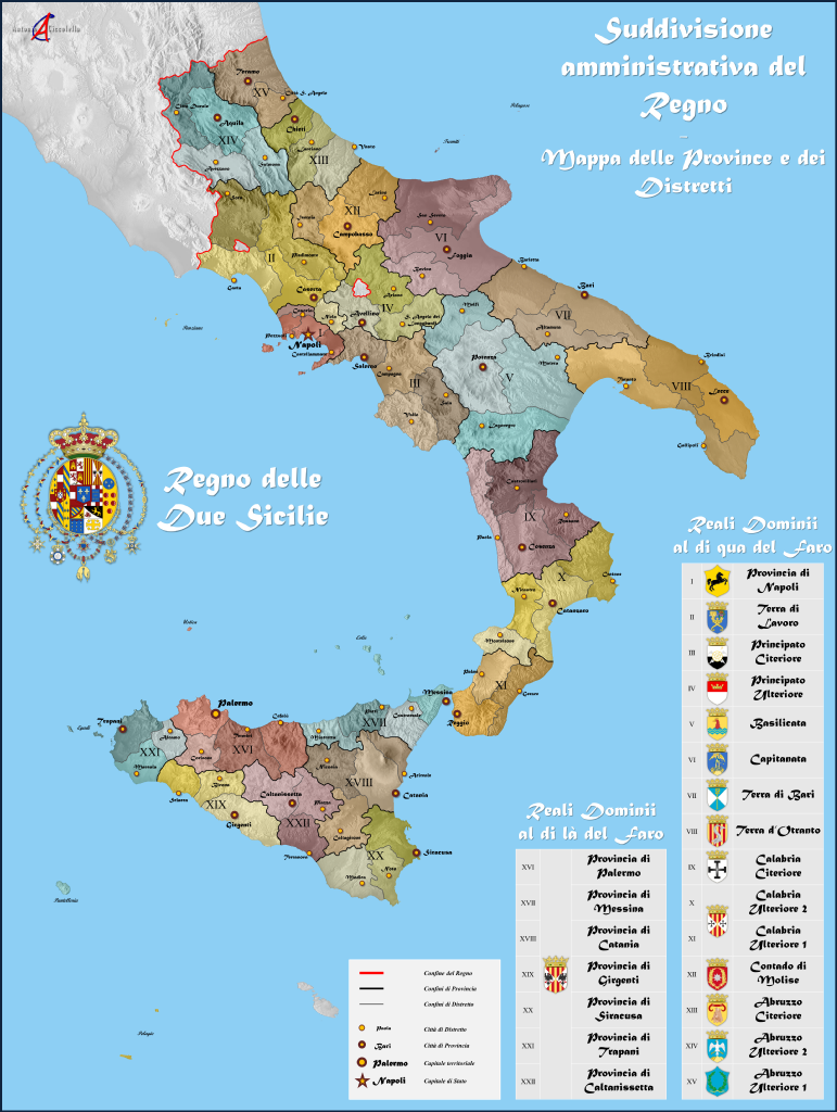 两西西里王国地图