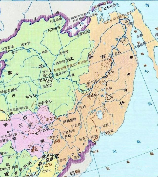 中俄边界地图