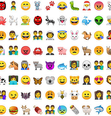 日语输入法条件下,输入"えもじ"亦会出现大量emoji表情.