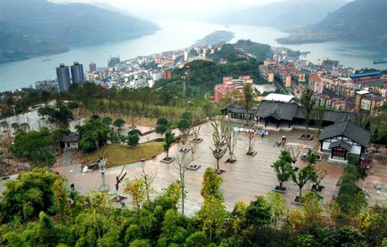 重慶雲陽三峽梯城景區