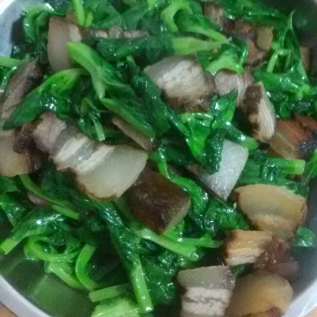 臘肉炒豆苗