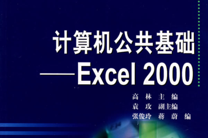 計算機公共基礎Excel2000