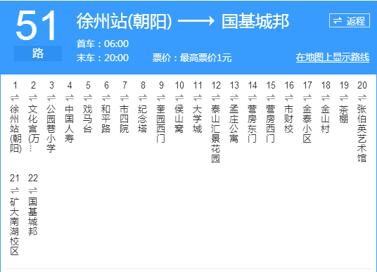 徐州公交51路