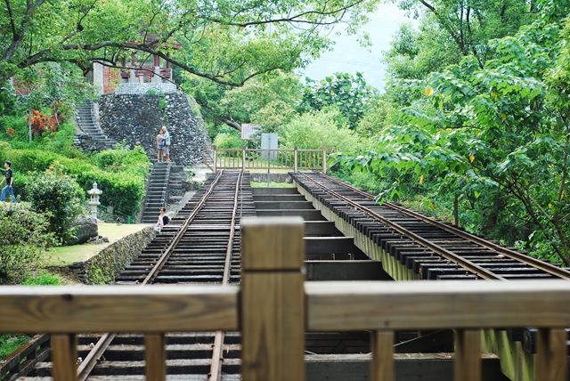 夏日閣山林場景色