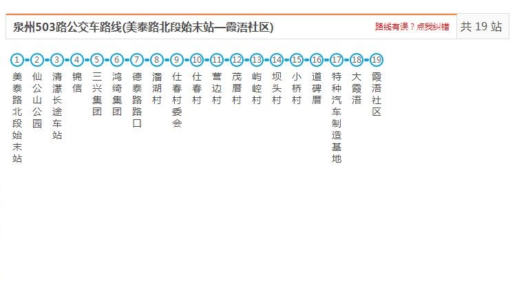 泉州公交503路