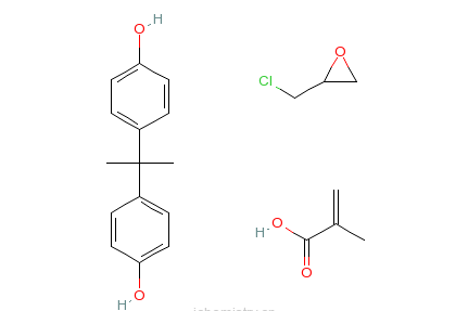 2-甲基-2-丙烯酸與（氯甲基）環氧乙烷和4,4\x27-（1-甲基亞乙基）雙酚的聚合物