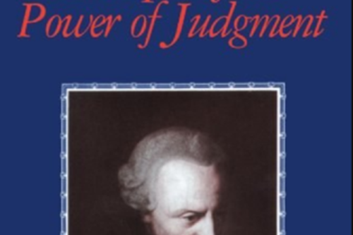 Critique of the Power of Judgment