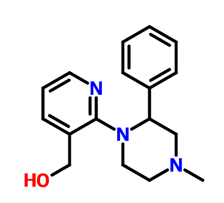 2-（4-甲基-2-苯基-1-哌嗪基）-3-吡啶甲醇