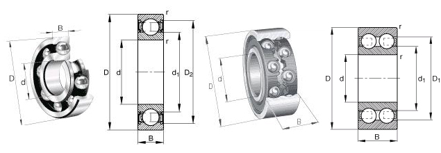 SKF 6216-Z 軸承 尺寸參數