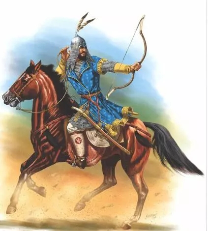 策馬奔騰的突厥系騎兵