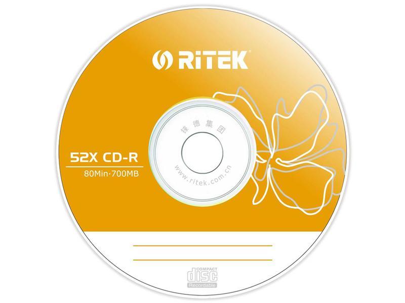 錸德六色片黃色 52速 CD-R