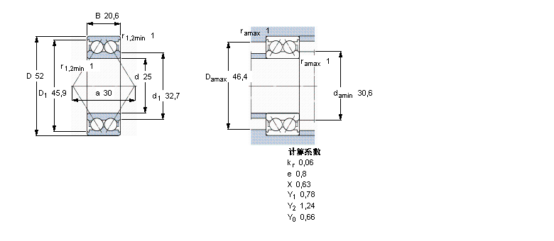 SKF 3205ATN9/W64軸承