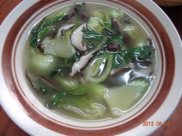 油菜香菇湯