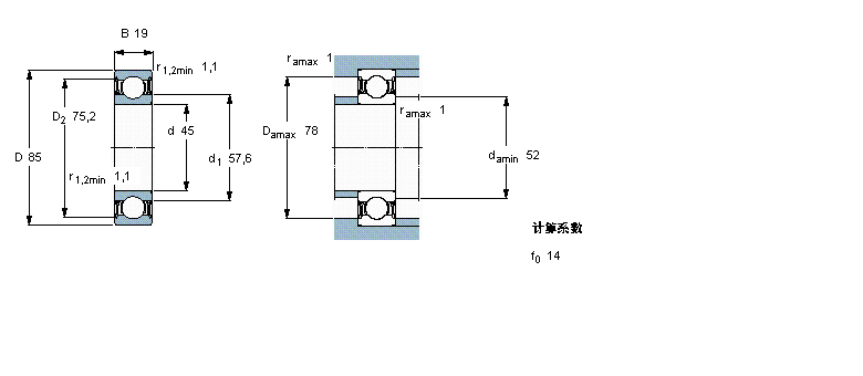 SKF 6209-2RZTN9/HC5C3WT軸承