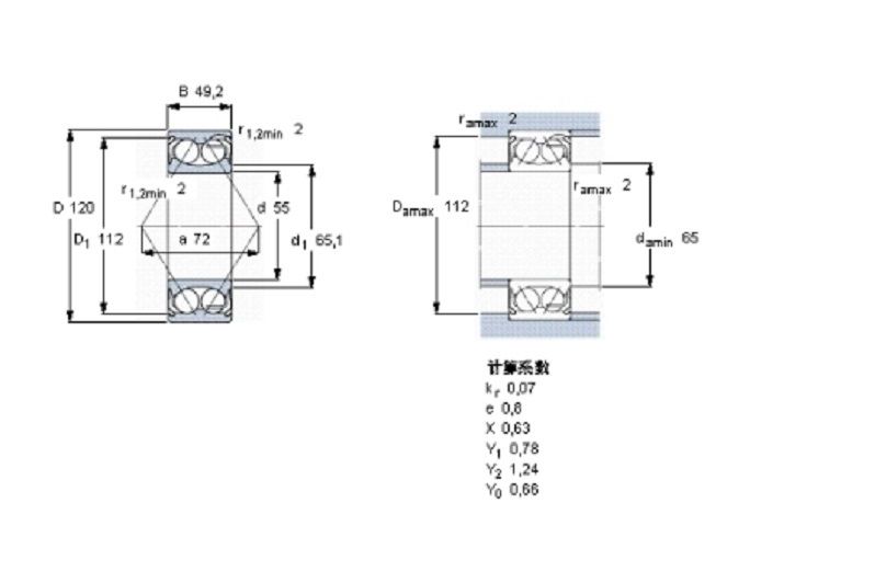 SKF 5311E-2Z軸承