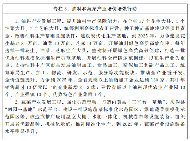 河南省“十四五”鄉村振興和農業農村現代化規劃