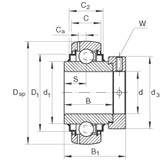 FAG GE55-KRR-B軸承