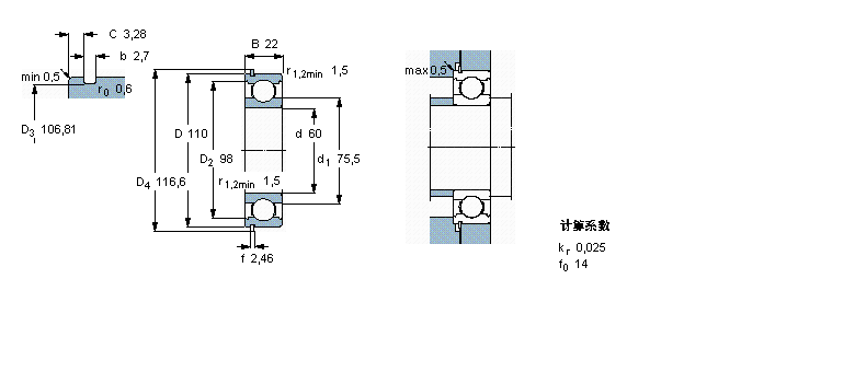 SKF 6212NR軸承