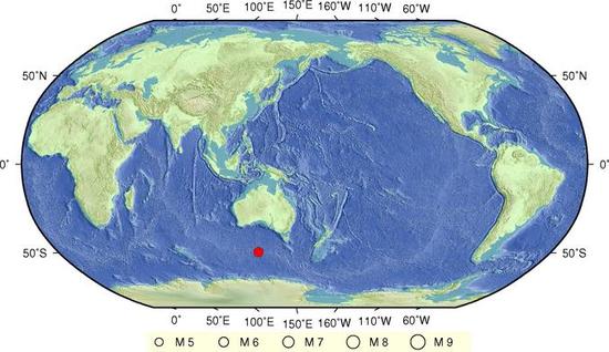 7·25南極洲海嶺地震