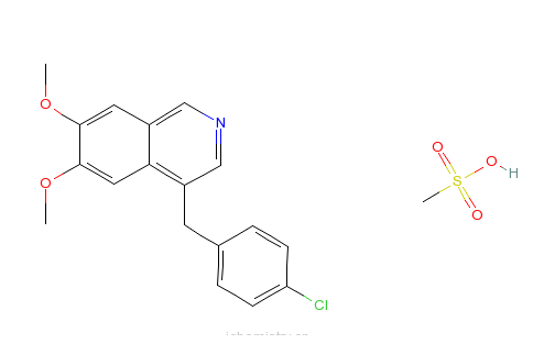 4-（4-氯苯基甲基）-6,7-二甲氧基甲基異喹啉(1:1)