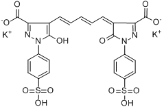 4-[5-[3-羧基-5-羥基-1-（4-磺苯基）-1H-吡唑-4-基]-2,4-亞戊二烯基]-4,5-二氫-5-氧代-1-（4-磺苯基）-1H-吡唑-