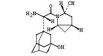 沙格列汀分子結構式