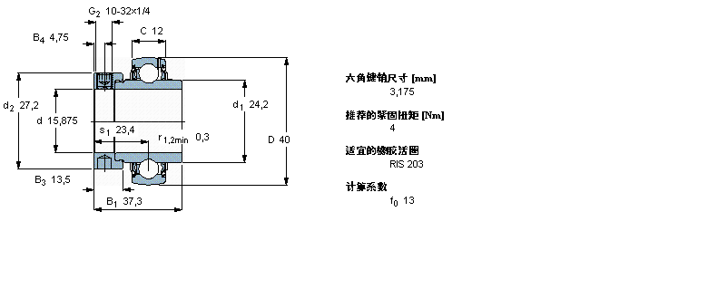 SKF YEL203-010-2F軸承