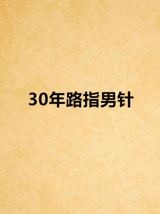 30年路指男針