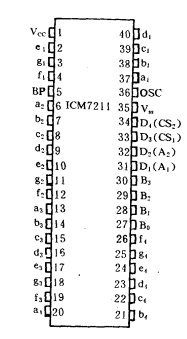 ICM7211 封裝引腳圖