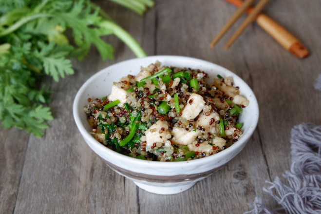 茼蒿藜麥飯