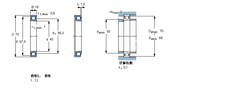 SKF N1009KTN/HC5SP軸承