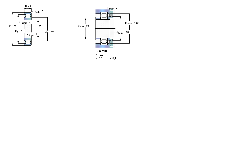 SKF NUP2217ECML軸承