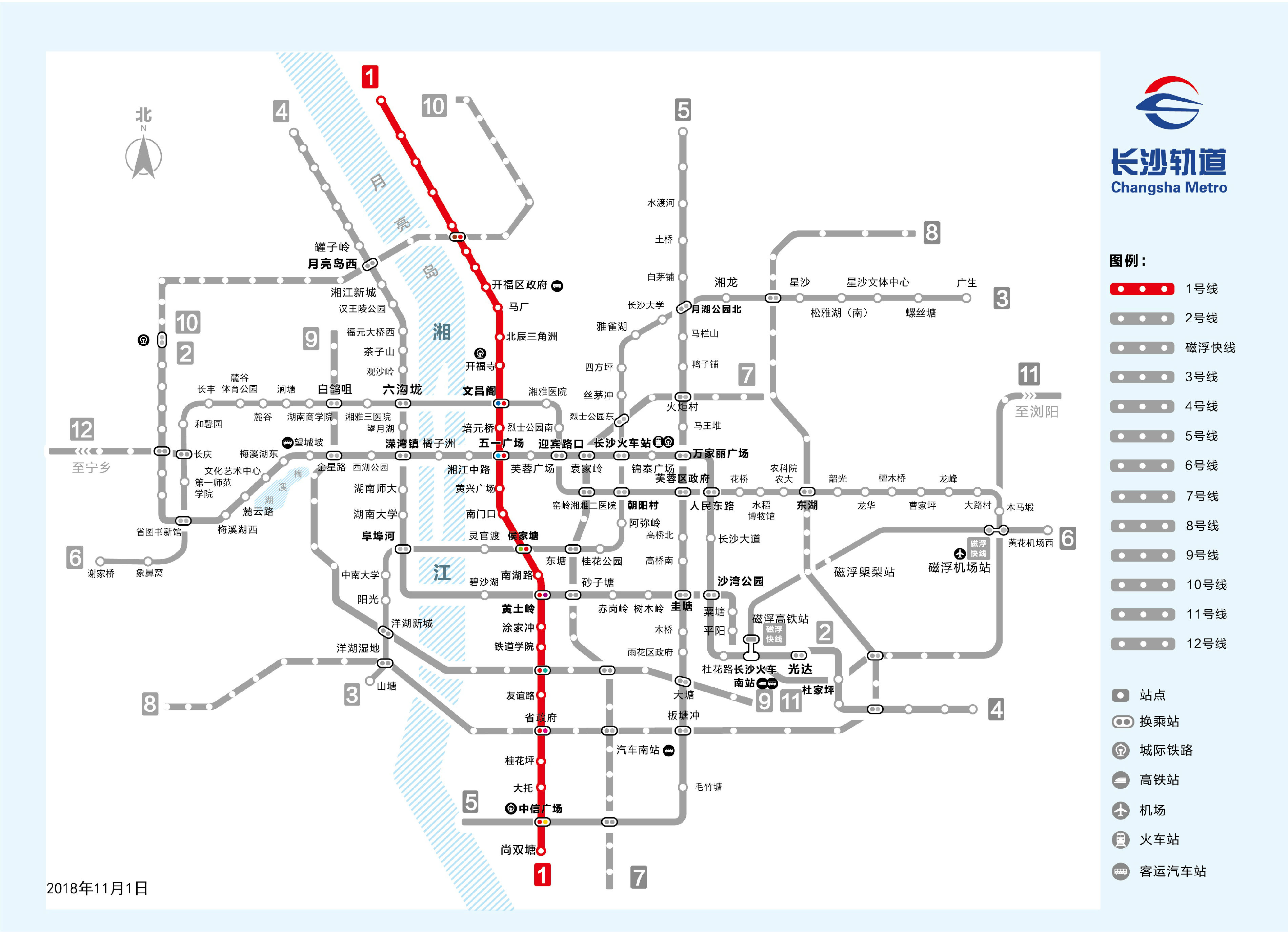 1號線線路規劃圖