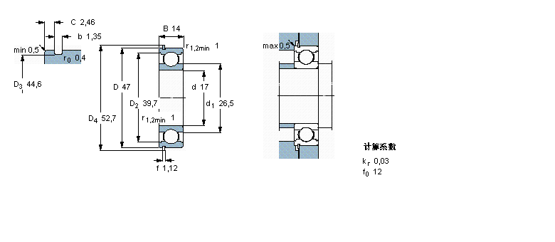 SKF 6303N軸承