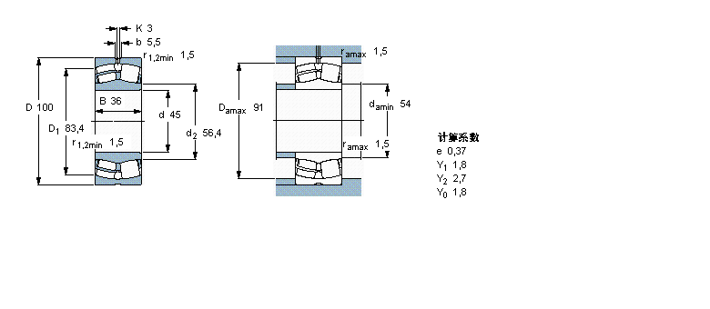 SKF 22309E軸承