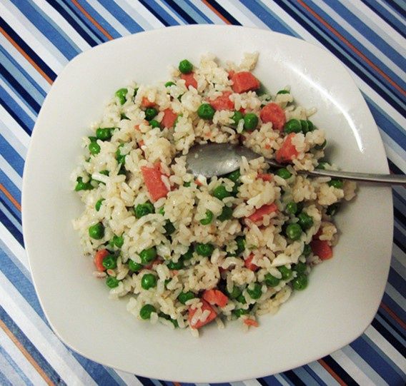 香腸豌豆炒飯