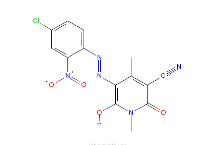 5-[（4-氯-2-硝基苯基）偶氮]-1,2-二氫-6-羥基-1,4-二甲基-2-氧代-3-吡啶腈
