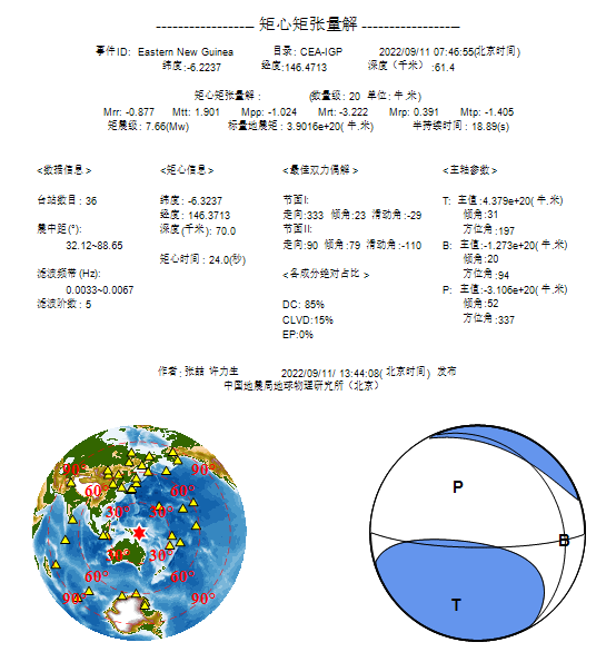 9·11巴布亞紐幾內亞地震