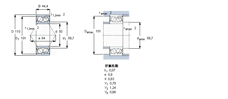 SKF 5310E-2RS1軸承