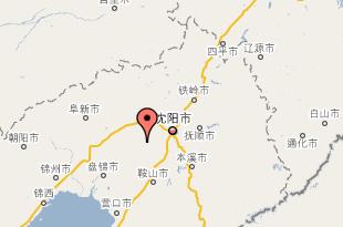 新民屯鎮在遼寧省內位置