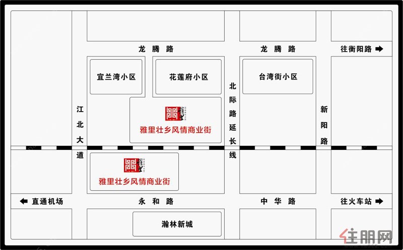 雅里壯鄉風情商業街交通圖