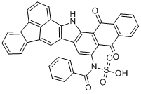 N-[16,17-二氫-5,17-二氧代-5H-芴並[1,9-AB]萘並[2,3-I]咔唑-6-基]苯甲醯胺單磺基衍生物