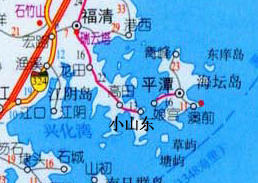 潭海峽大橋起自福清市東翰鎮，跨海壇海峽