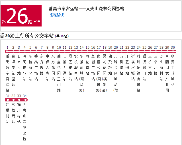 廣州公交番26路