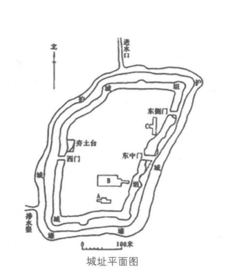 合肥曹魏新城遺址布局圖