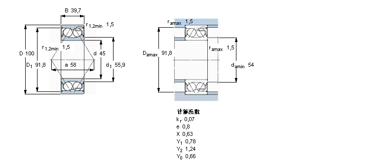 SKF 5309E-2RS1軸承