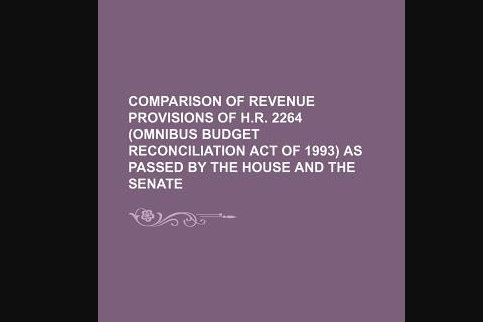 Comparison of Revenue Provisions of H.R. 2264