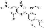 N-[2-[（2-溴-4,6-二硝基苯基）偶氮基]-5-乙氨基-4-甲氧基苯基]乙醯胺