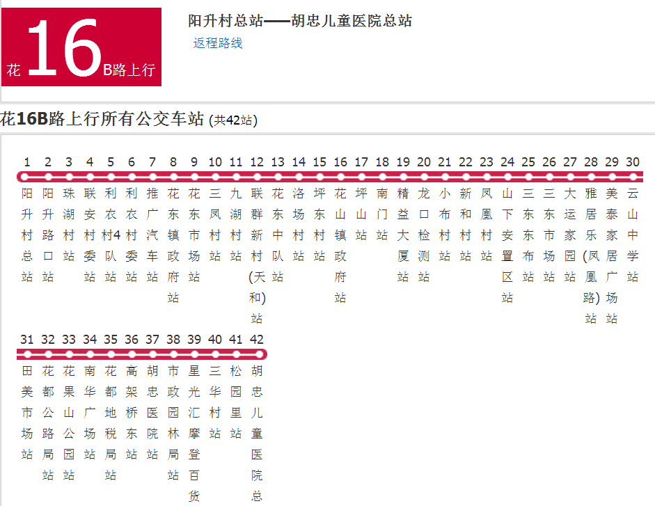 廣州公交花16B路