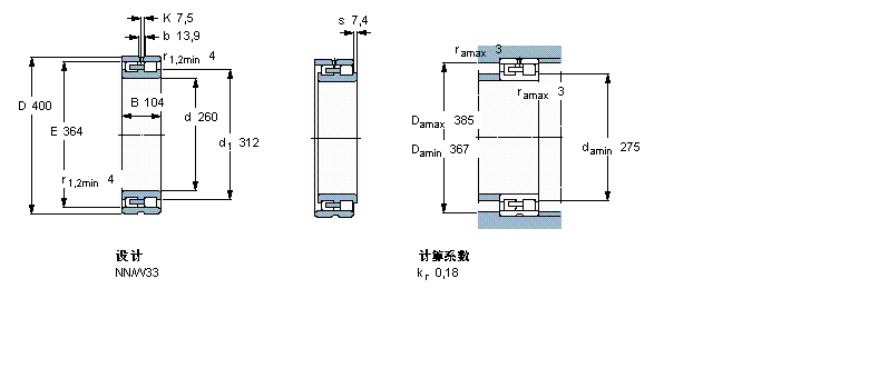 SKF NN3052/SPW33軸承